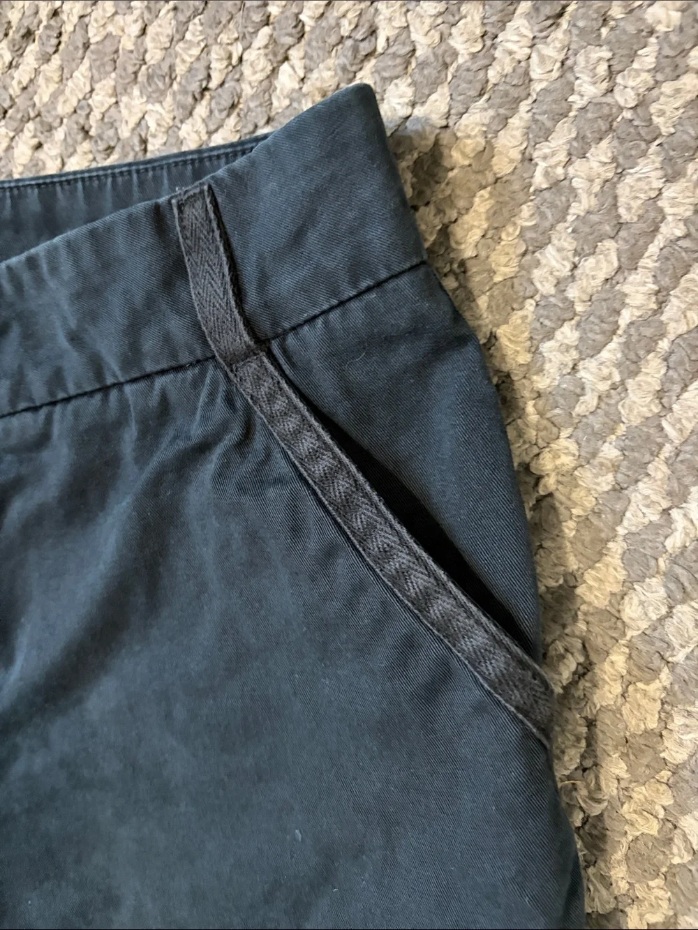 Lee Women's Dark Casual Chino Shorts Y2K Vtg 14M